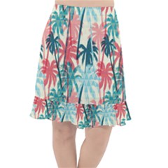 Tropical Love Fishtail Chiffon Skirt by designsbymallika