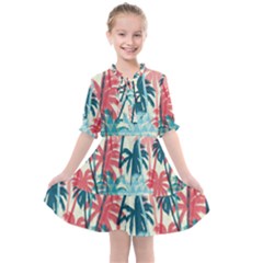 Tropical Love Kids  All Frills Chiffon Dress by designsbymallika