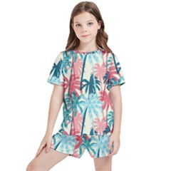 Tropical Love Kids  Tee And Sports Shorts Set