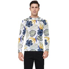 Tropical Blue Love Men s Long Sleeve Rash Guard