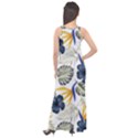 Tropical Blue Love Sleeveless Velour Maxi Dress View2