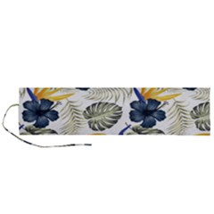 Tropical Blue Love Roll Up Canvas Pencil Holder (l) by designsbymallika