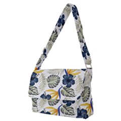 Tropical Blue Love Full Print Messenger Bag (m) by designsbymallika