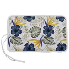 Tropical Blue Love Pen Storage Case (l) by designsbymallika