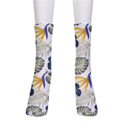 Tropical Blue Love Men s Crew Socks by designsbymallika