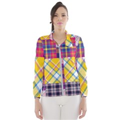 Checks Pattern Women s Windbreaker