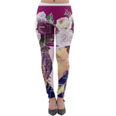 Flower Girl Lightweight Velour Leggings by designsbymallika