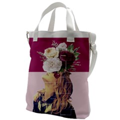 Flower Girl Canvas Messenger Bag by designsbymallika