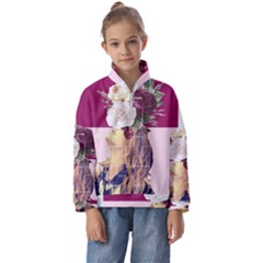 Flower Girl Kids  Half Zip Hoodie by designsbymallika