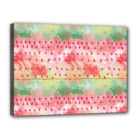 Colorful Paints Canvas 16  X 12  (stretched) by designsbymallika