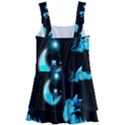 Starry night with foxes, cats and an owl moon Kids  Layered Skirt Swimsuit View2