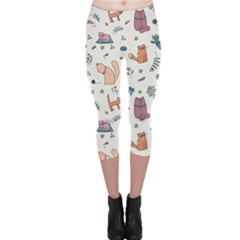 Funny Cats Capri Leggings 