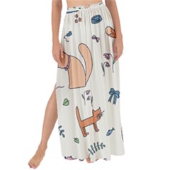 Funny Cats Maxi Chiffon Tie-Up Sarong