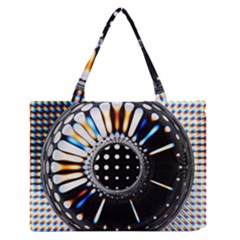 Digital Wheel Zipper Medium Tote Bag by Sparkle