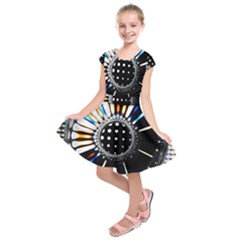 Digital Wheel Kids  Short Sleeve Dress