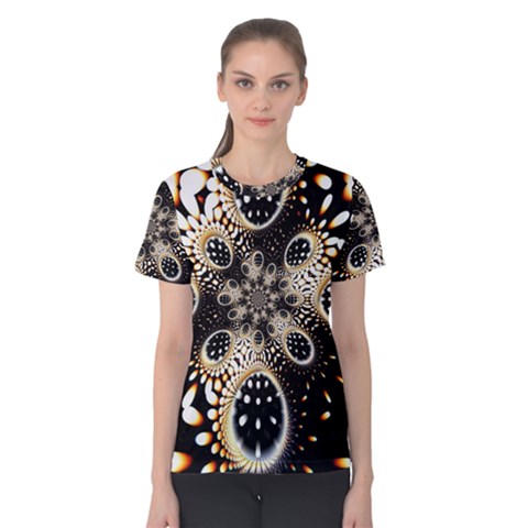 Fractal Jewerly Women s Cotton Tee by Sparkle