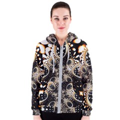 Fractal Jewerly Women s Zipper Hoodie