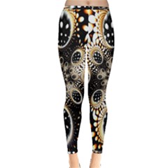 Fractal Jewerly Inside Out Leggings by Sparkle