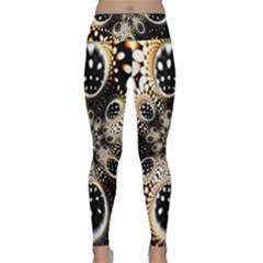 Fractal Jewerly Lightweight Velour Classic Yoga Leggings by Sparkle