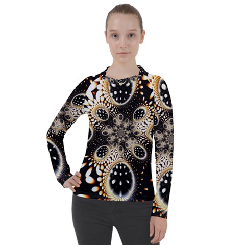 Fractal Jewerly Women s Pique Long Sleeve Tee by Sparkle