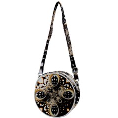 Fractal Jewerly Crossbody Circle Bag