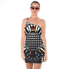 Digital Watch One Soulder Bodycon Dress