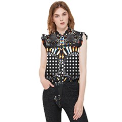 Digital Watch Frill Detail Shirt by Sparkle