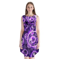 Fractal Illusion Sleeveless Chiffon Dress  