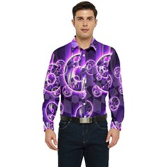 Fractal Illusion Men s Long Sleeve Pocket Shirt 