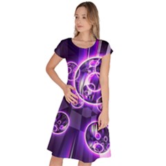 Fractal Illusion Classic Short Sleeve Dress by Sparkle