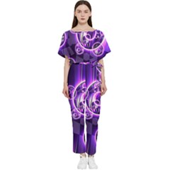 Fractal Illusion Batwing Lightweight Jumpsuit by Sparkle