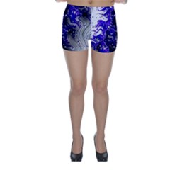 Fractal Lava Skinny Shorts by Sparkle