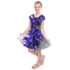 Fractal Lava Kids  Short Sleeve Dress