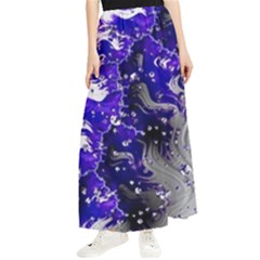 Fractal Lava Maxi Chiffon Skirt