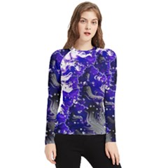 Fractal Lava Women s Long Sleeve Rash Guard