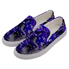 Fractal Lava Men s Canvas Slip Ons by Sparkle