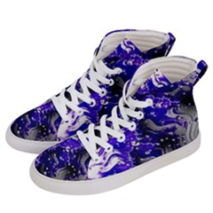 Fractal Lava Men s Hi-top Skate Sneakers by Sparkle