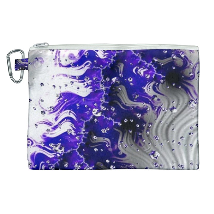 Fractal Lava Canvas Cosmetic Bag (XL)