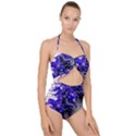 Fractal Lava Scallop Top Cut Out Swimsuit View1