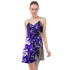 Fractal Lava Summer Time Chiffon Dress by Sparkle