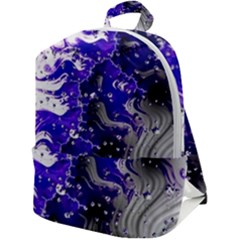 Fractal Lava Zip Up Backpack by Sparkle