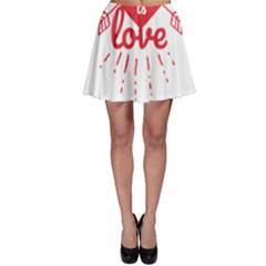 All You Need Is Love Skater Skirt by DinzDas