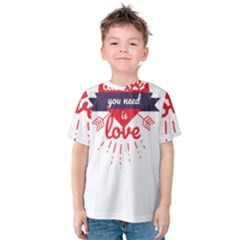 All You Need Is Love Kids  Cotton Tee