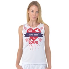 All You Need Is Love Women s Basketball Tank Top