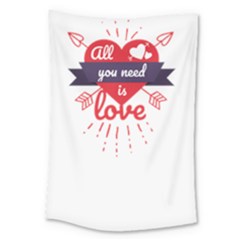 All You Need Is Love Large Tapestry by DinzDas