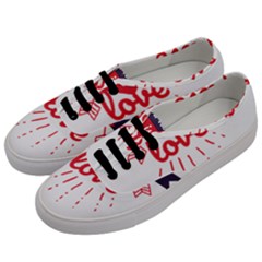 All You Need Is Love Men s Classic Low Top Sneakers by DinzDas