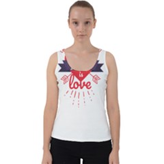 All You Need Is Love Velvet Tank Top by DinzDas