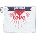 all you need is love Canvas Cosmetic Bag (XXXL) View1