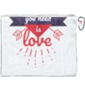 all you need is love Canvas Cosmetic Bag (XXXL) View2