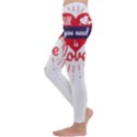 all you need is love Kids  Lightweight Velour Leggings View2